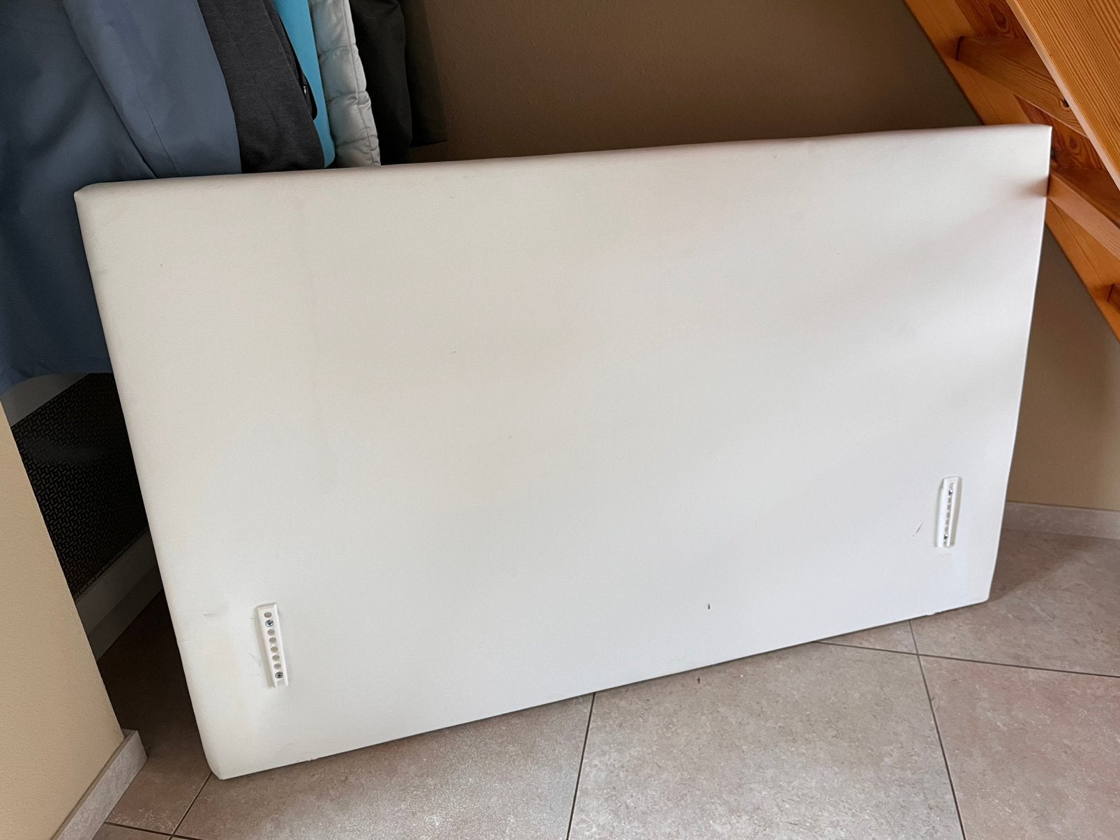 Gratis boxspring hoofdbord, Ophalen, Gebruikt, Wit, Tweepersoons