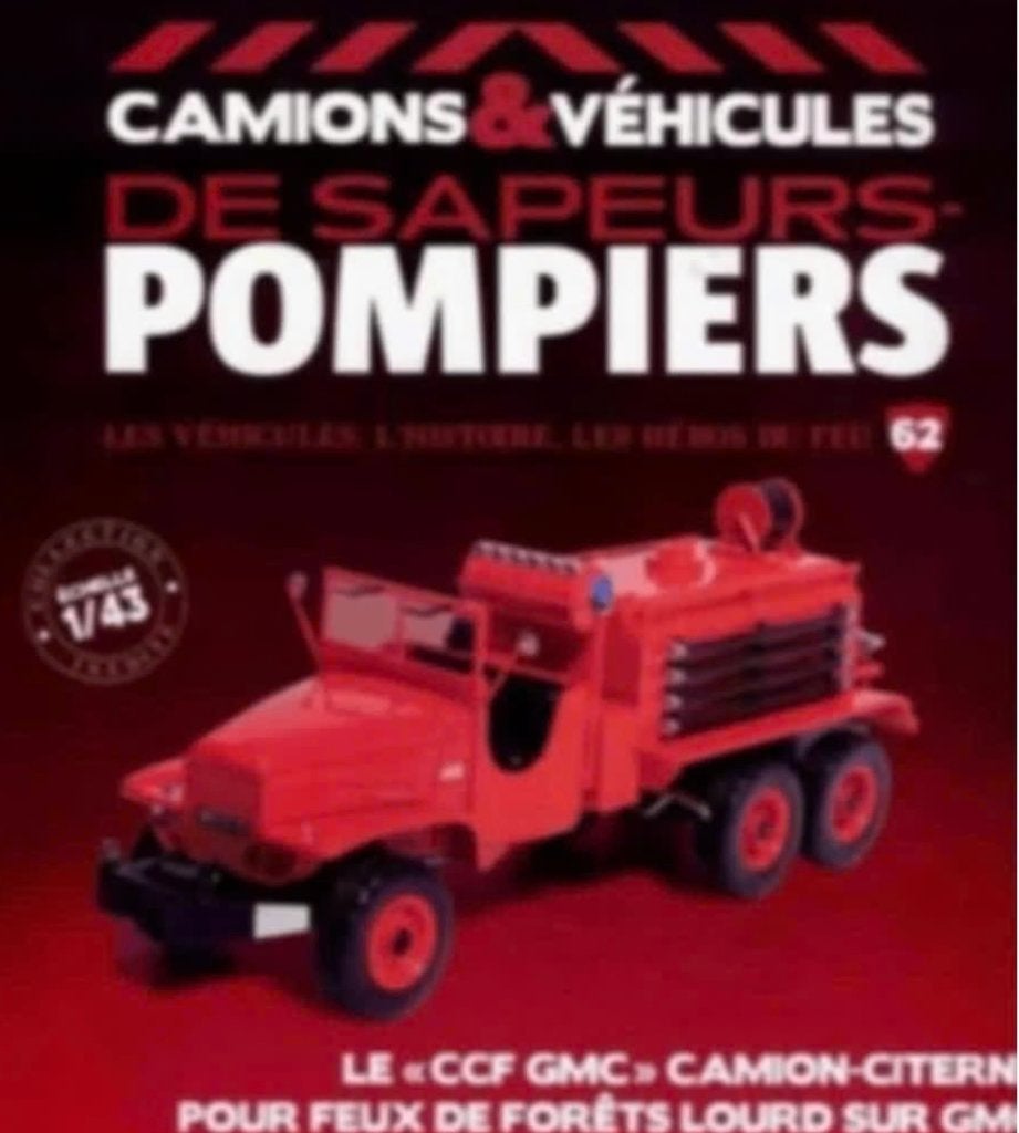 CCF GMC Camion-Citerne Bosbrand brandweer schaal 1:43 # 62, Verzenden, Nieuw, Bus of Vrachtwagen, Overige merken