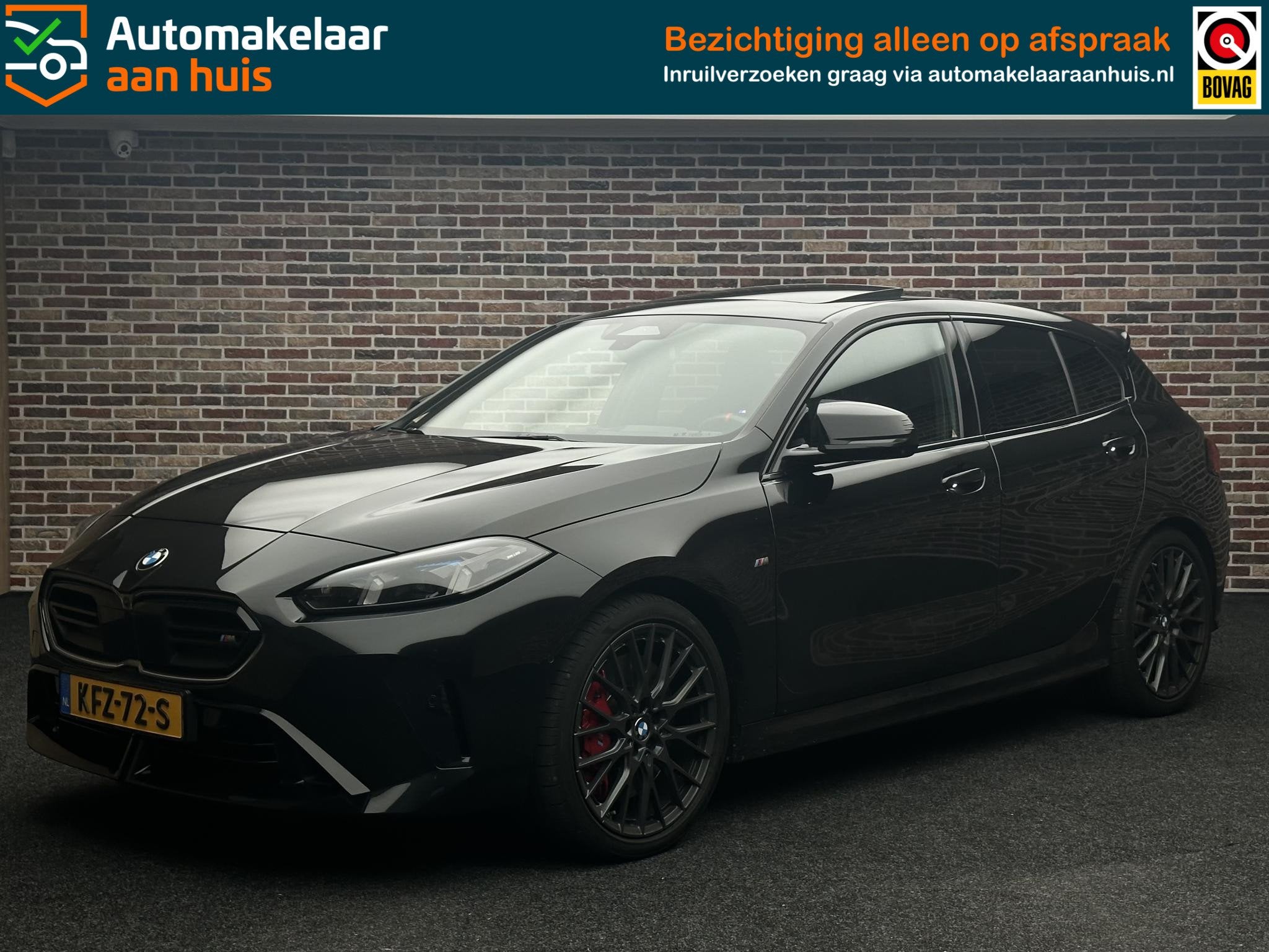 BMW 1-serie M135 xDrive M Sport| Pano| head up|, Auto's, 1525 kg, Gebruikt, 4 cilinders, Zwart