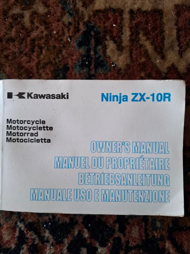 Kawasaki Ninja ZX-10R Gebruikershandleiding, Ophalen of Verzenden