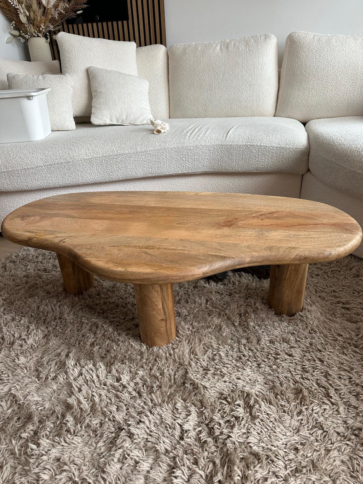 Mango salontafel, Huis en Inrichting, Tafels | Salontafels, Ophalen, 100 tot 150 cm, 50 tot 100 cm, Zo goed als nieuw