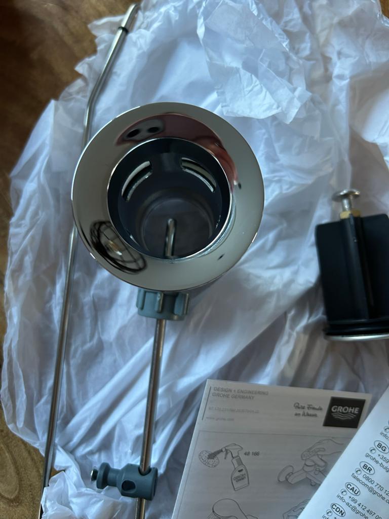 Grohe Concetto Wastafel Afvoerplug met Trekstang - Nieuw, Ophalen, Nieuw, Chroom, Wastafel