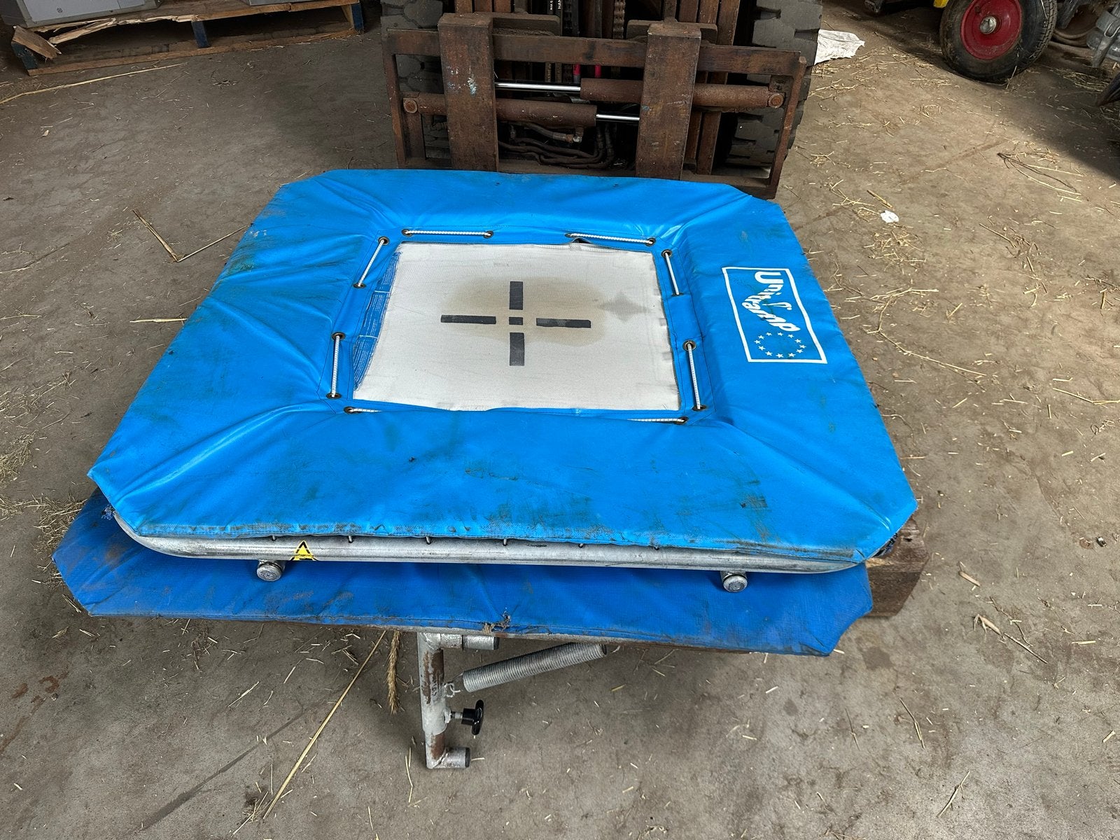 Twee Uniramp trampolines, Ophalen, Gebruikt