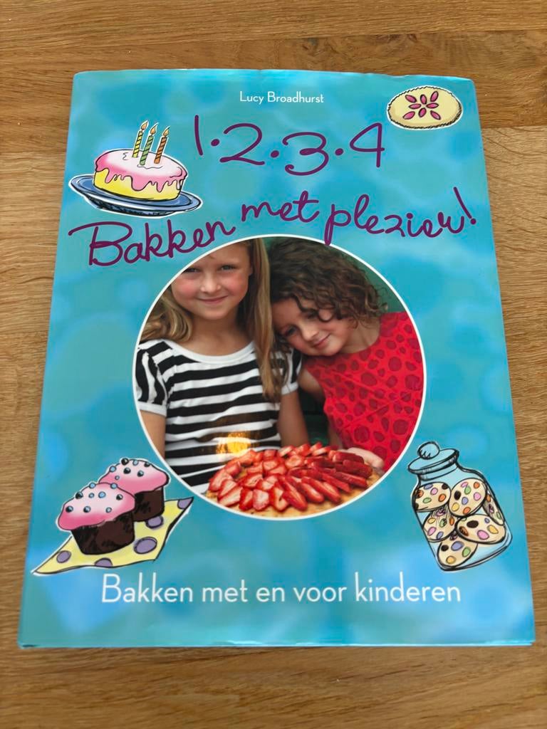1,2,3,4 Bakken met plezier! Bakboek voor kinderen, Ophalen of Verzenden, Zo goed als nieuw, Overige gebieden, Taart, Gebak en Desserts