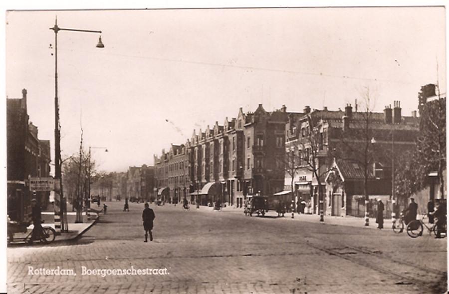 ROTTERDAM BOERGOENSCHESTRAAT 1923 Stempel vals nr 073, Verzenden, 1920 tot 1940, Gelopen, Zuid-Holland