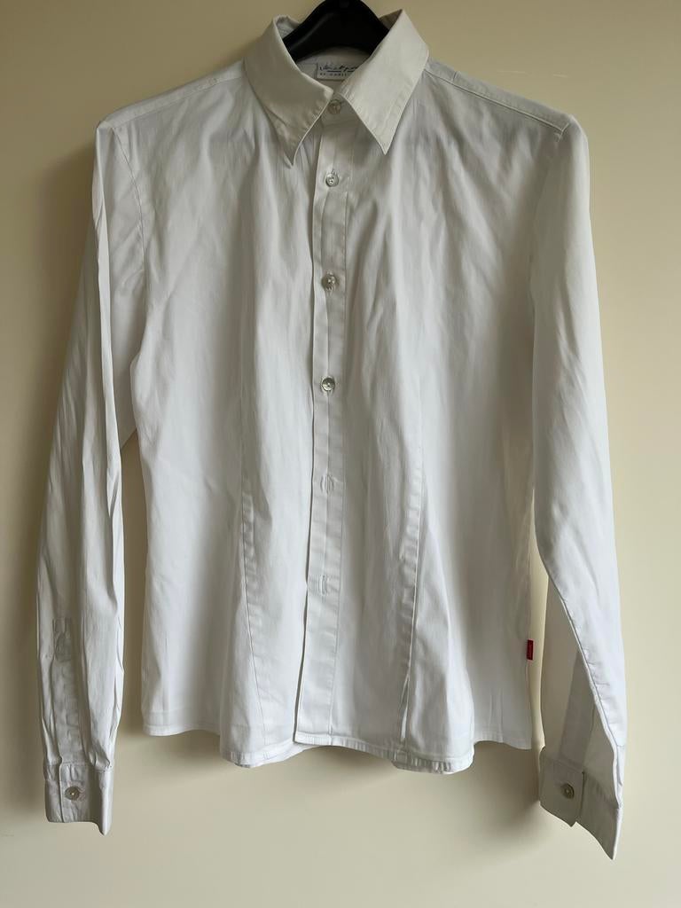 Witte getailleerde blouse JACKPOT maat S, Ophalen of Verzenden, Gedragen, Maat 36 (S), Wit