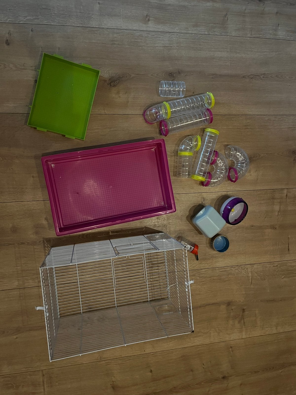 Hamster kooi plus extra’s, Ophalen, Gebruikt