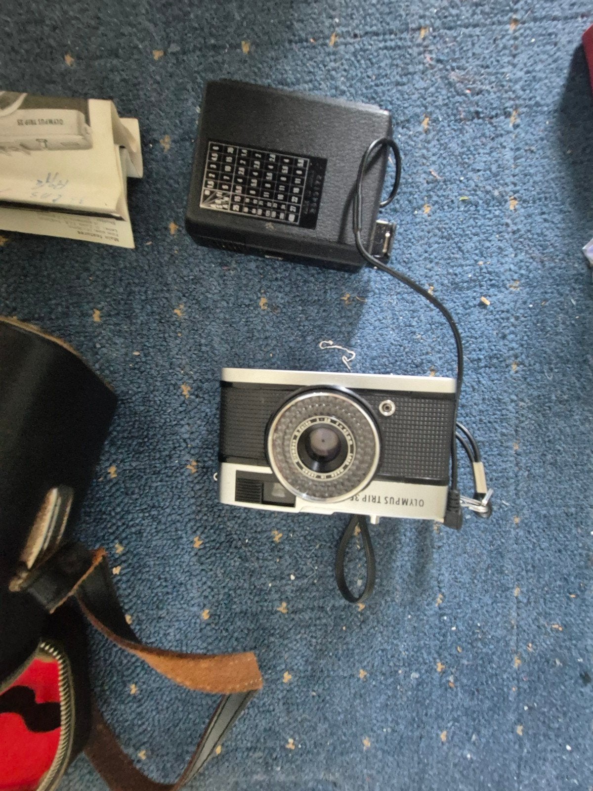 Olympus Trip 35 camera met tas en handleiding vintage camera, Ophalen of Verzenden, Gebruikt, Compact, Olympus