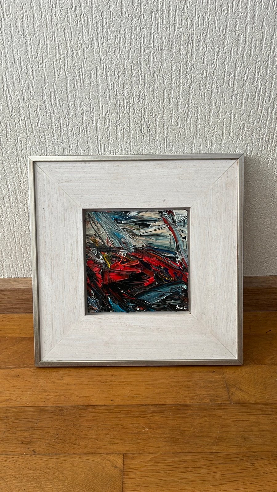 Uniek dubbelzijdig abstract schilderij 'Oscar '01', Ophalen