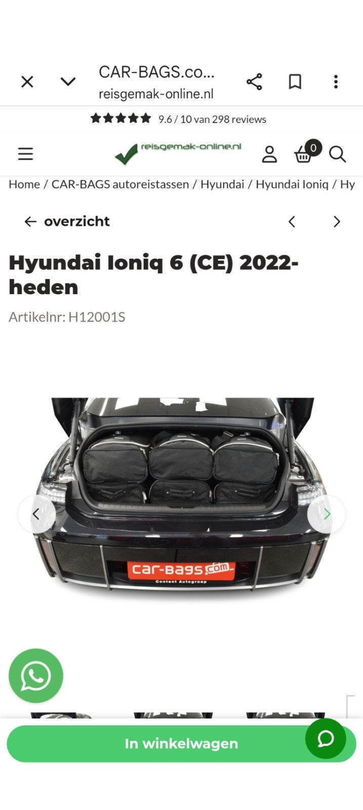 Reistassenset, Ophalen, Zo goed als nieuw
