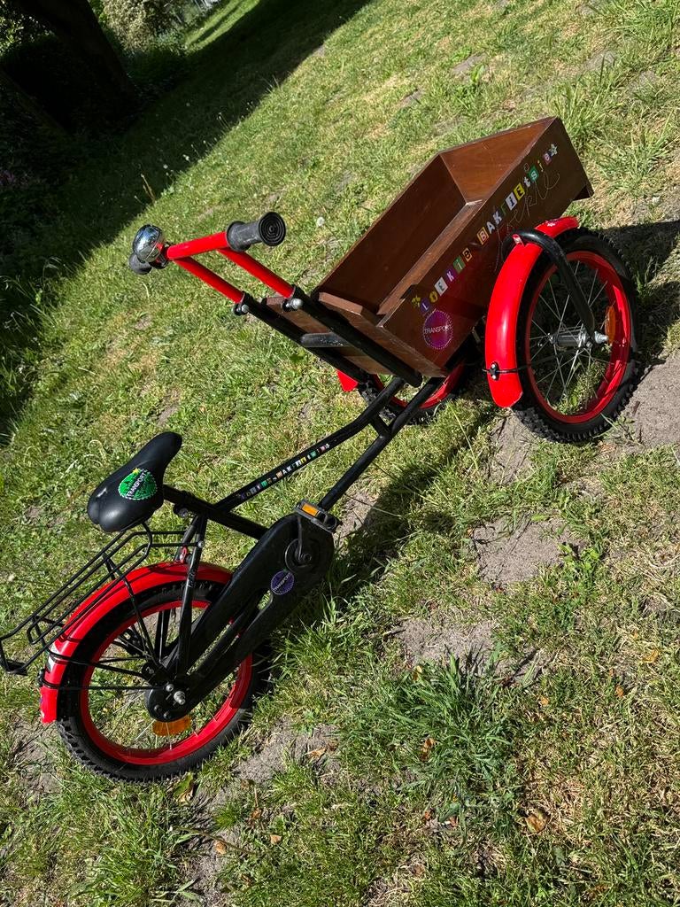 Loekie kinder bakfiets 16inch, Fietsen en Brommers, Fietsen | Bakfietsen, Ophalen of Verzenden, Gebruikt, 1 kind, Overige merken