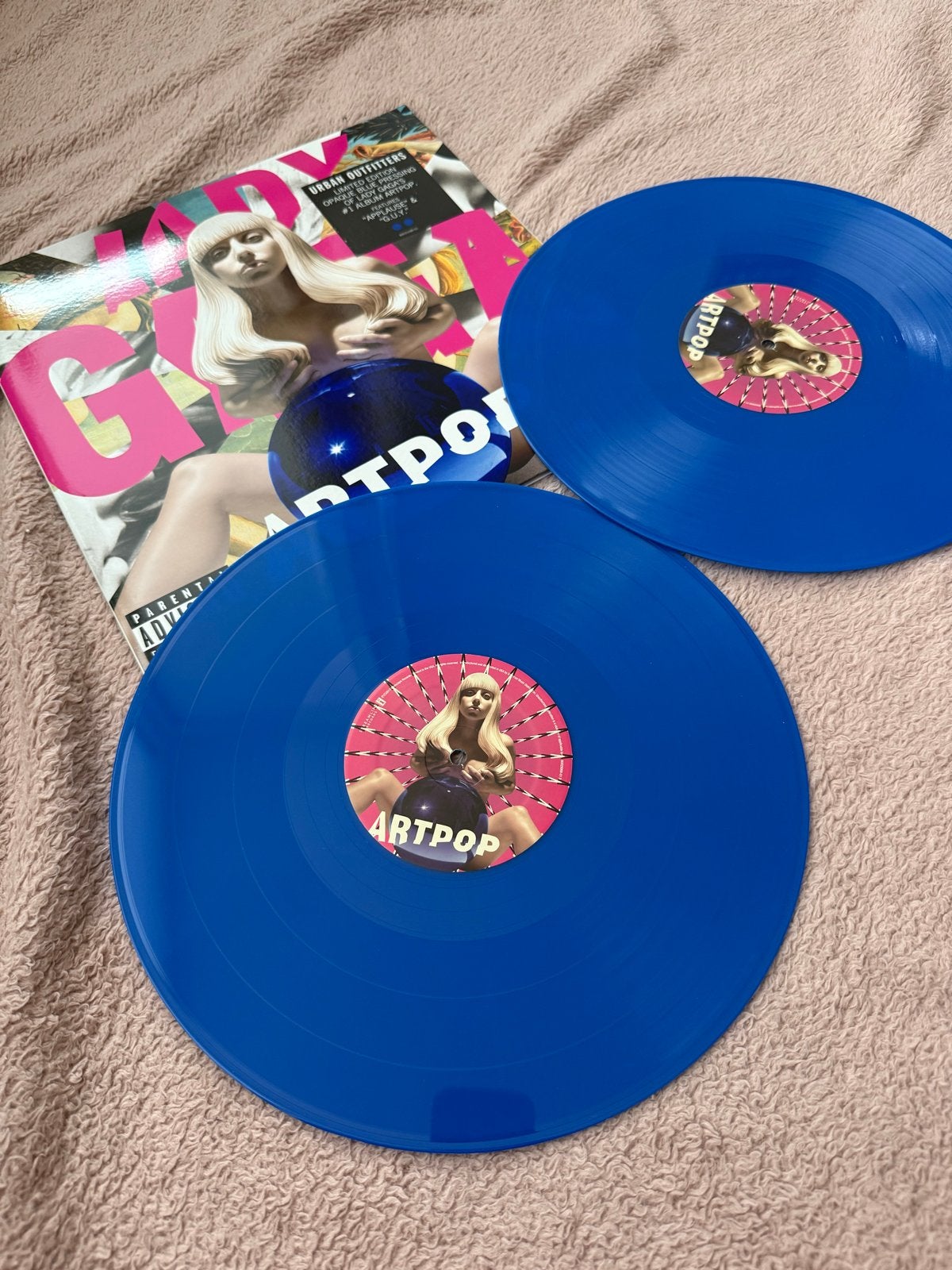 Lady Gaga Artpop Zeldzame Blauwe Vinyl LP Urban Outfitters, Cd's en Dvd's, Vinyl | Pop, LP, Gebruikt, Pop, Colored vinyl