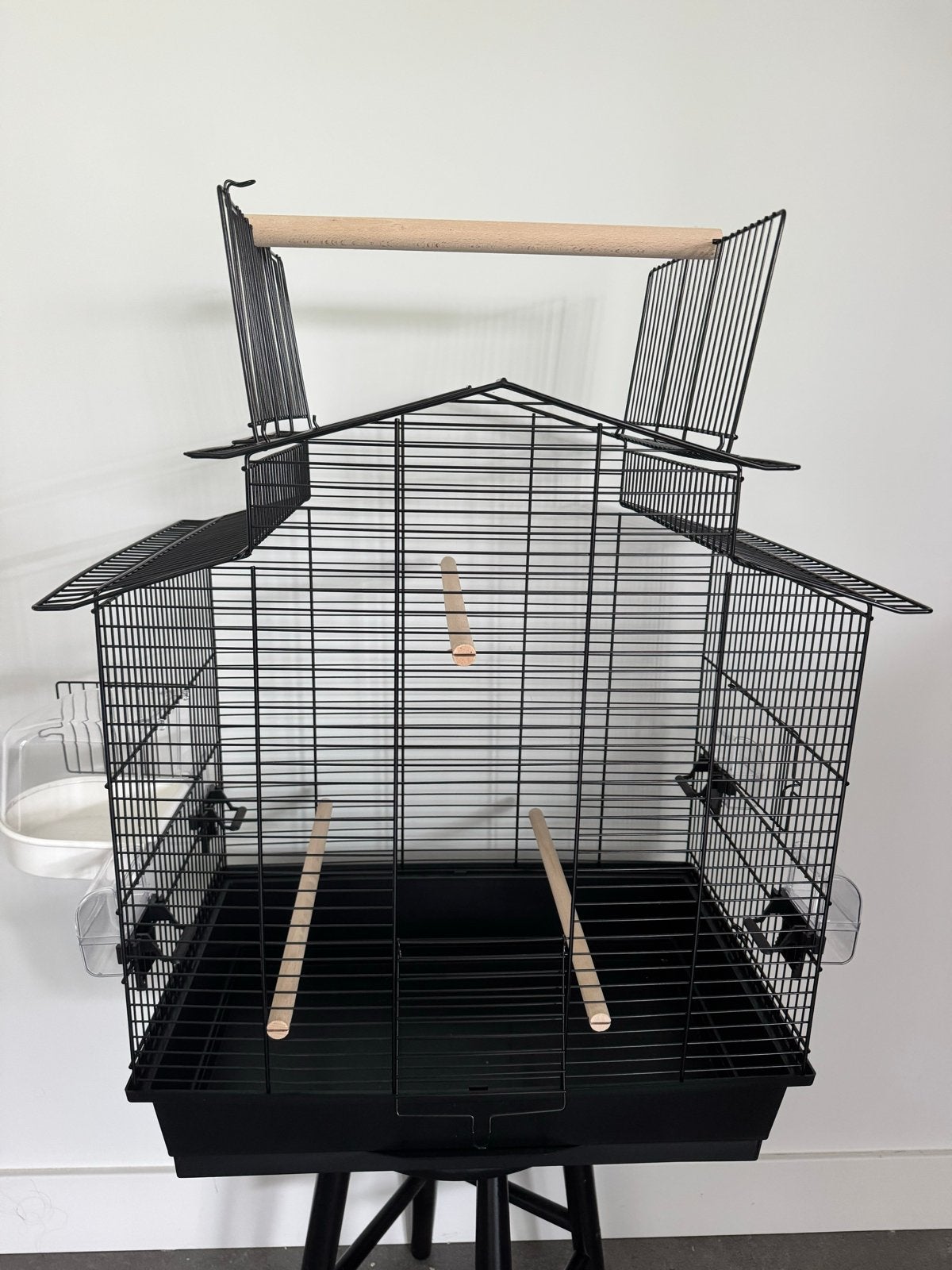 Nieuwe vogelkooi met badje cabrio kooi groot, Dieren en Toebehoren, Ophalen, Nieuw, Metaal, Vogelkooi