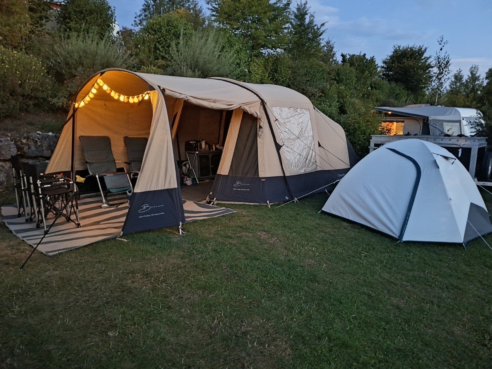 Bardani wave prestige 350 deluxe rstc, Caravans en Kamperen, Ophalen, Zo goed als nieuw