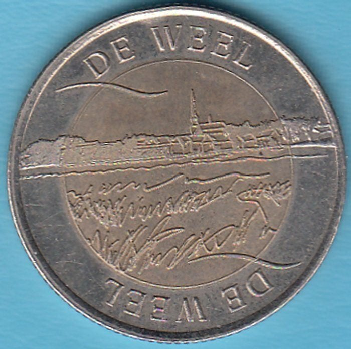 Penning De Weel Woensdrecht 1249-1999 in munthouder, Ophalen of Verzenden, Overige materialen, Nederland