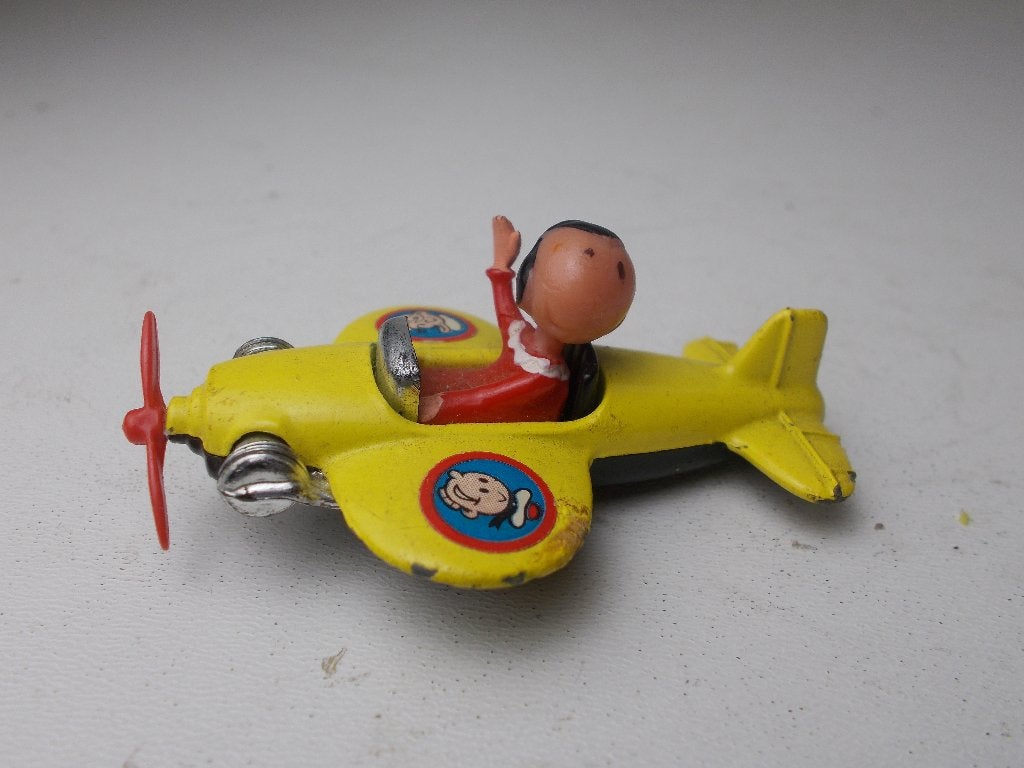 1980 Corgi Juniors Nr. 79 (Popeye) OLIVE IN PLANE., Ophalen of Verzenden, Zo goed als nieuw, Overige typen, Corgi