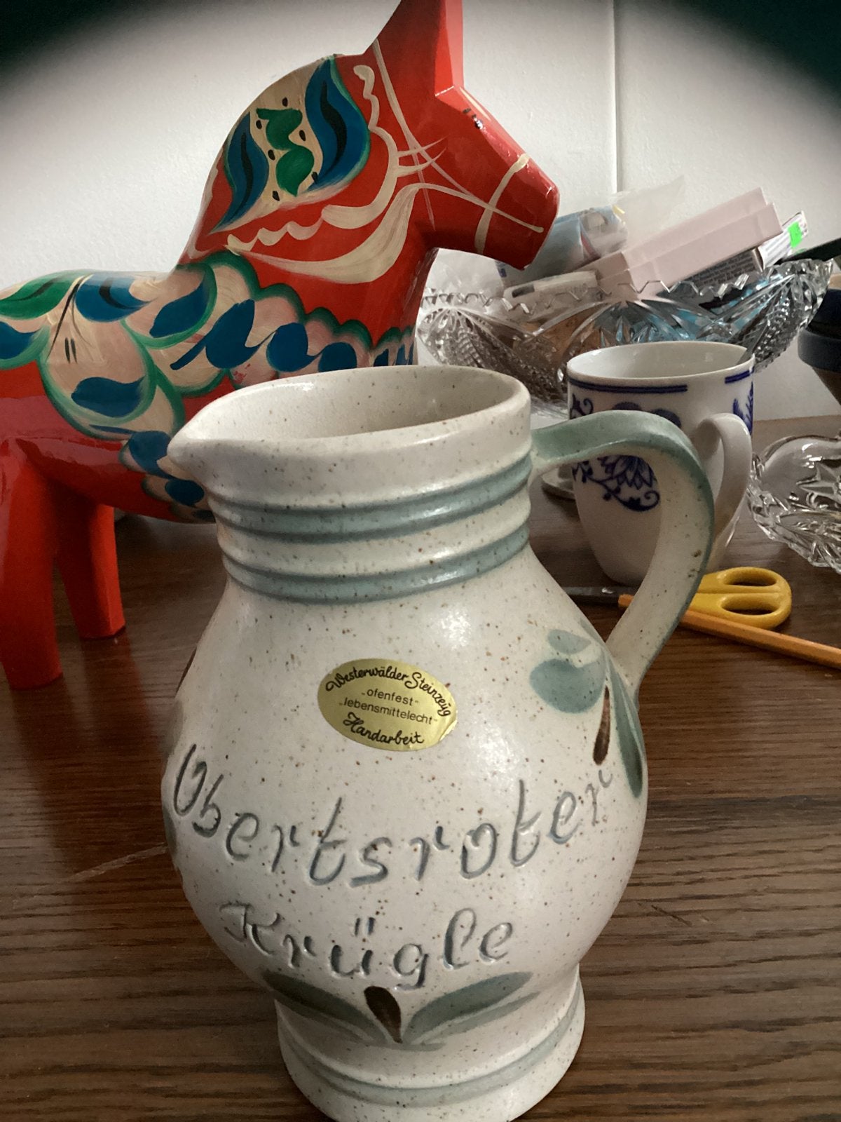 Westenwalder Steinzeug, keramieken kan, 0,5liter, handarbeid, Ophalen of Verzenden