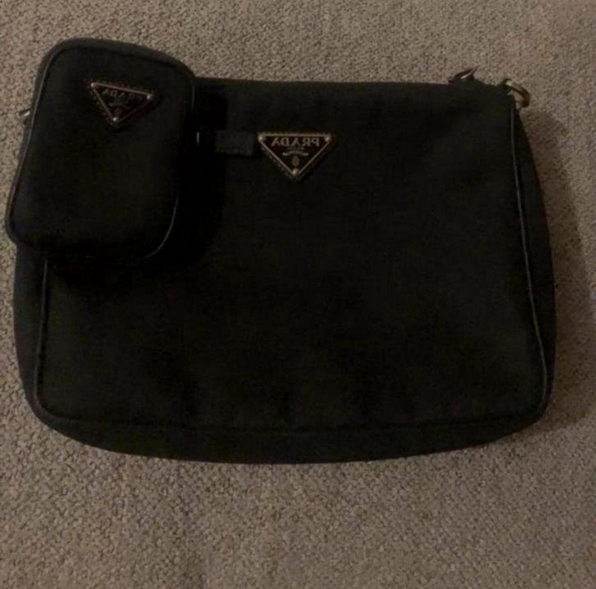 Prada Re-Nylon messenger bag orgineel, Ophalen of Verzenden, Zo goed als nieuw, Zwart