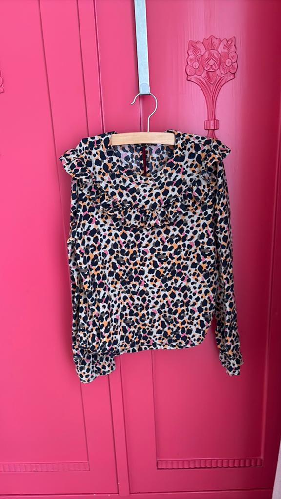 Bloesje WE 134/140, Kinderen en Baby's, Kinderkleding | Maat 134, Ophalen of Verzenden, Gebruikt, Meisje, Overhemd of Blouse