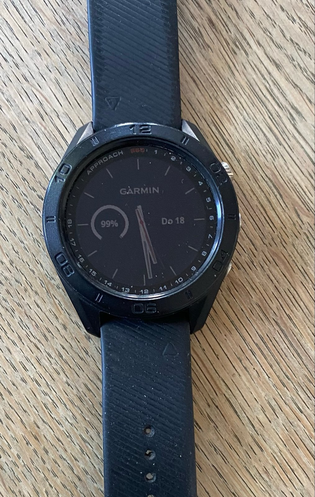 Garmin Approach S60 GPS Golfhorloge Zwart, Sport en Fitness, Golf, Ophalen of Verzenden, Gebruikt, Overige typen, Overige merken