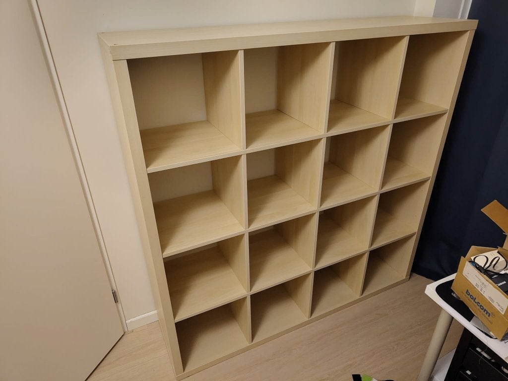 Kallax 4x4 houtkleur, Ophalen, Gebruikt