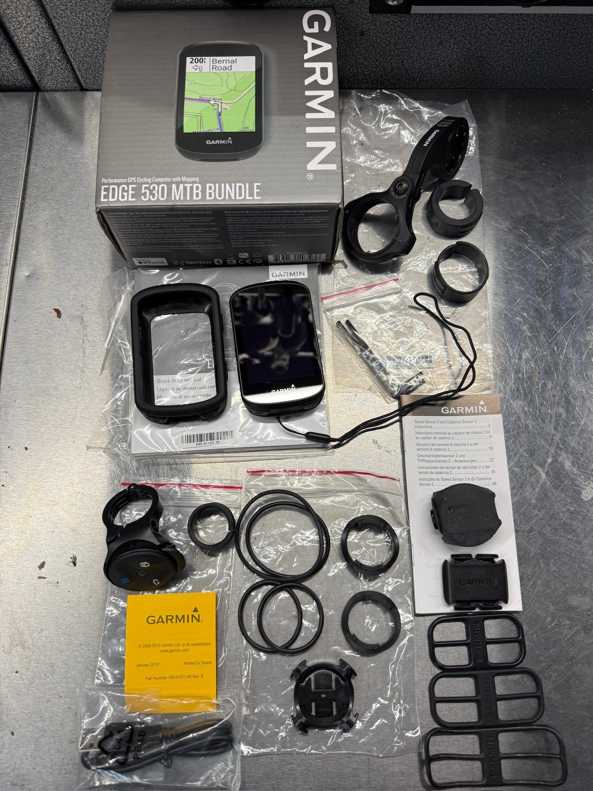 Garmin Edge 530 MTB Bundle, Ophalen, Draadloos, Gebruikt