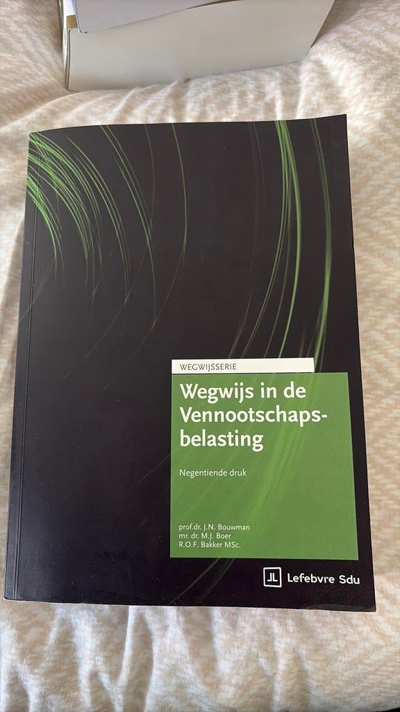 Wegwijs in de Vennootschapsbelasting, Ophalen of Verzenden, Zo goed als nieuw, Prof. Dr. J.N. Bouwman; Dr. M.J. Boer