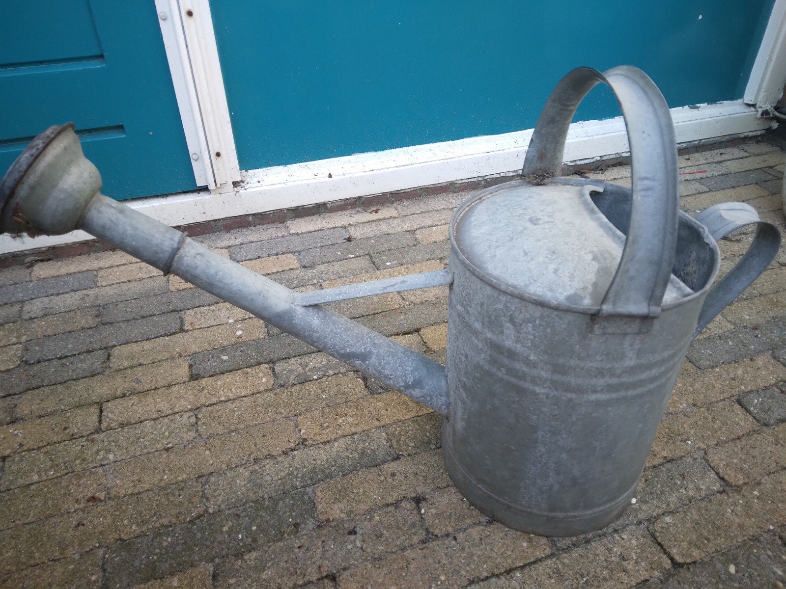 zinken tuingieter, Ophalen, Gebruikt