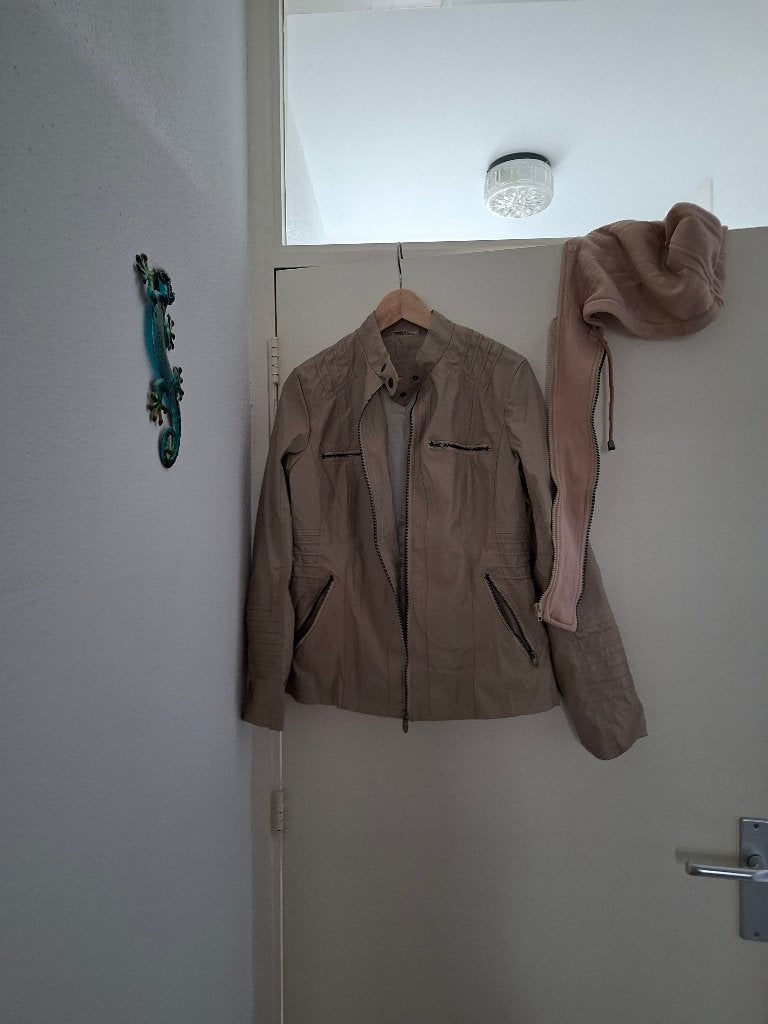 dames jack beige, Kleding | Dames, Jassen | Zomer, Nieuw, Maat 38/40 (M), Beige, Ophalen of Verzenden