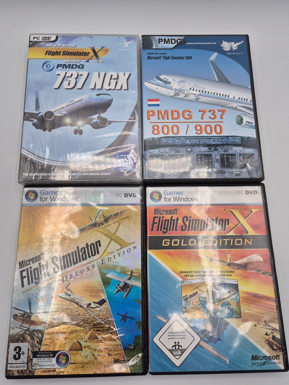 Microsoft Flight Simulator X & PMDG Add-ons (Geseald), Onbekend, Ophalen of Verzenden, Onbekend, Niet werkend