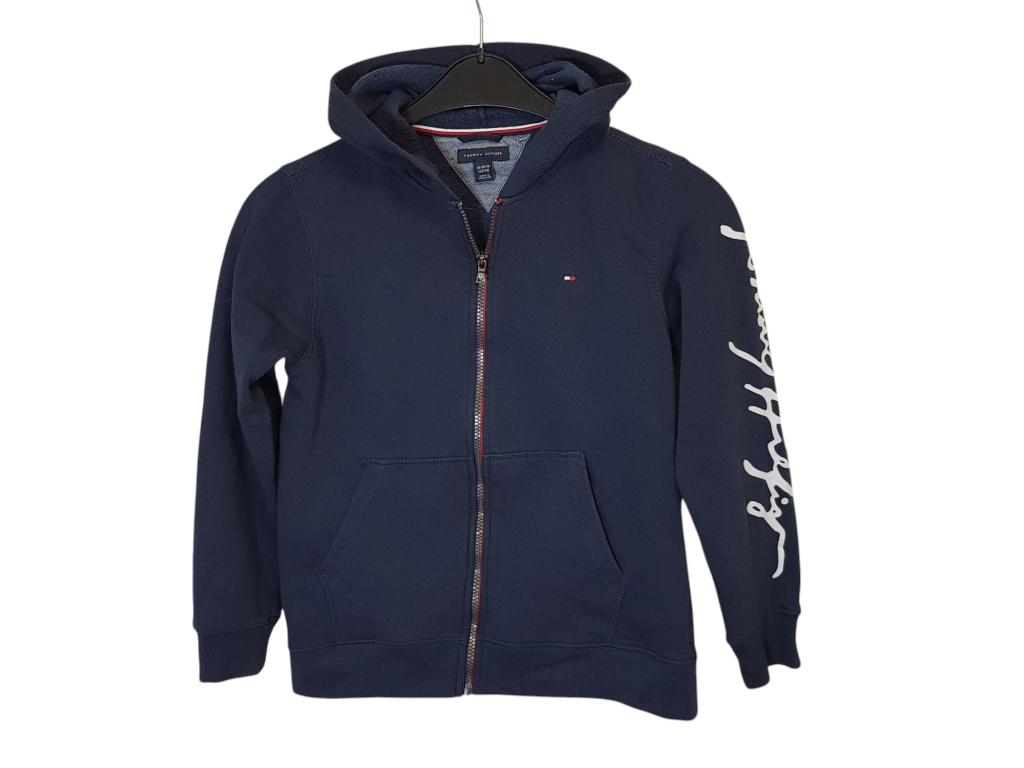 Stoer blauw TOMMY HILFIGER hooded vest mt 12-14/152-164., Kinderen en Baby's, Kinderkleding | Maat 152, Verzenden, Trui of Vest