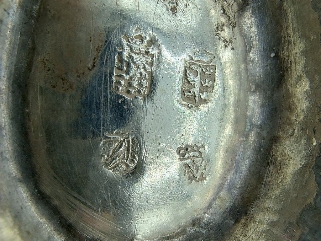 Friese zilveren brandewijnkom, J.P. v/d Velde, Sneek, 1778, Verzenden, Zilver