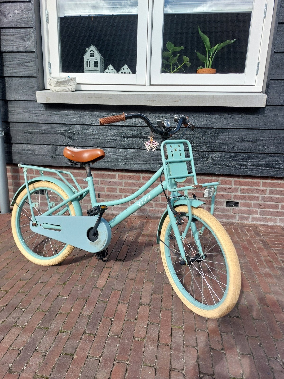 Spirit Diva meisjesfiets - 20 inch - Mintgroen, Ophalen, Terugtraprem, Gebruikt, Handrem