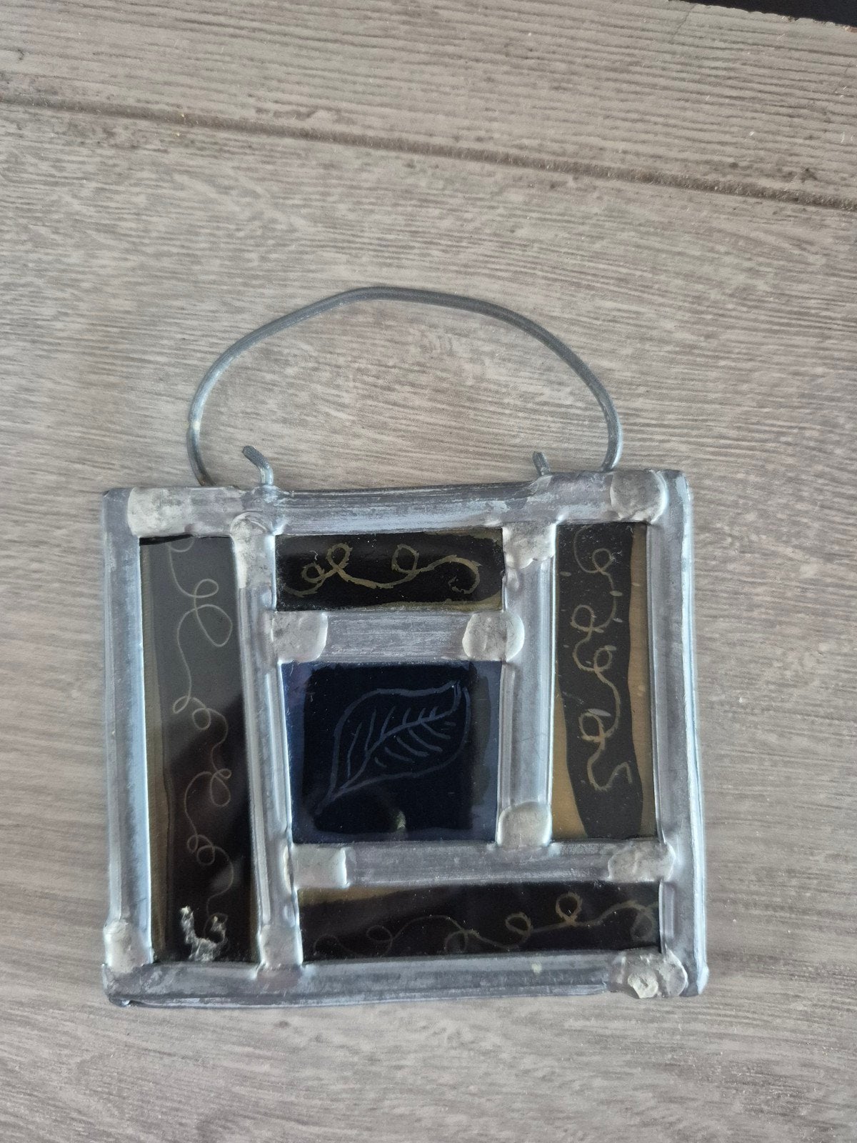 Handgemaakte glas en loodhanger, Ophalen of Verzenden