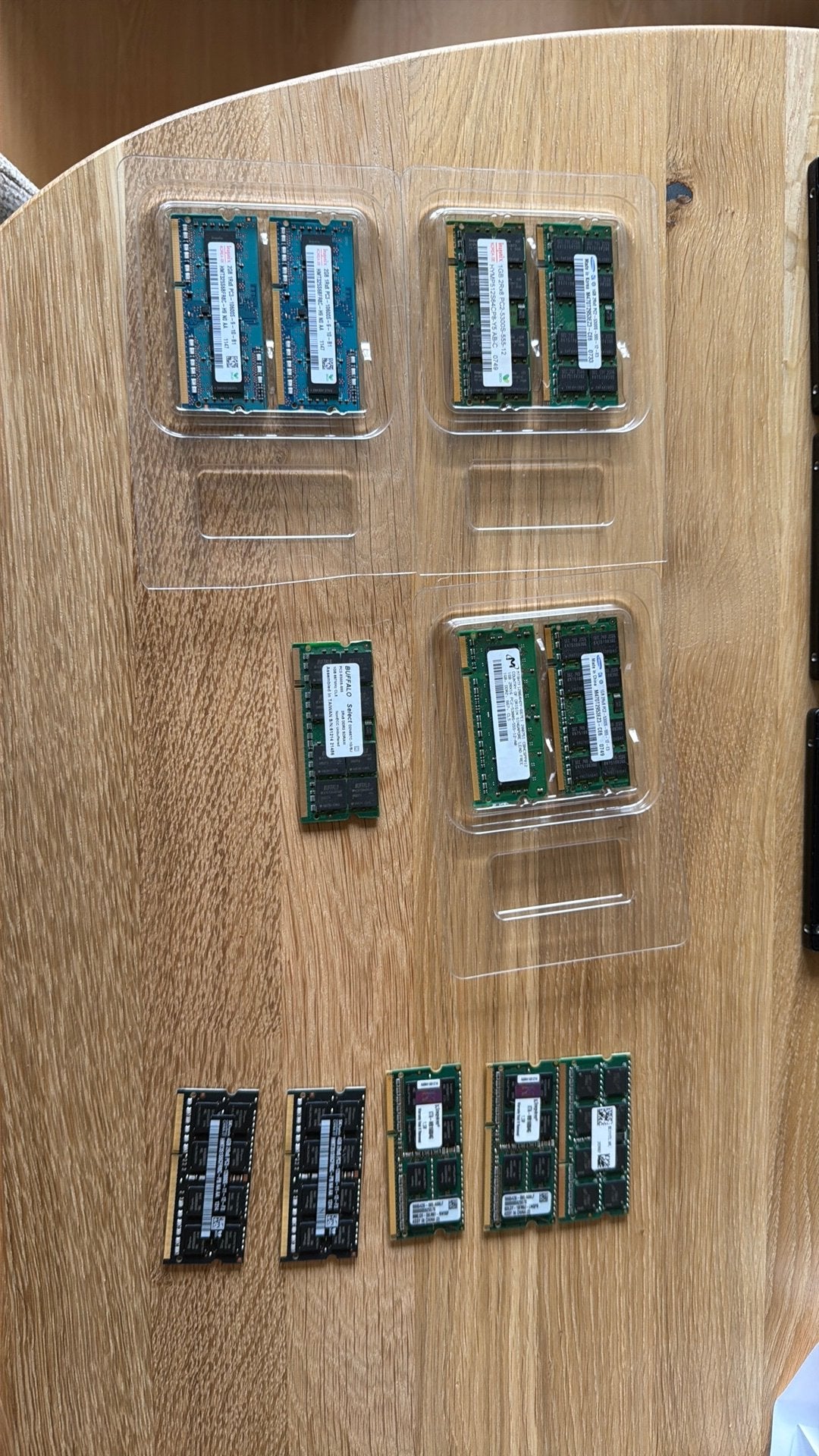 Partij laptop RAM DDR2/DDR3–Samsung Hynix Kingston–1, 2, 4GB, Computers en Software, Gebruikt, Ophalen of Verzenden, DDR2, Laptop