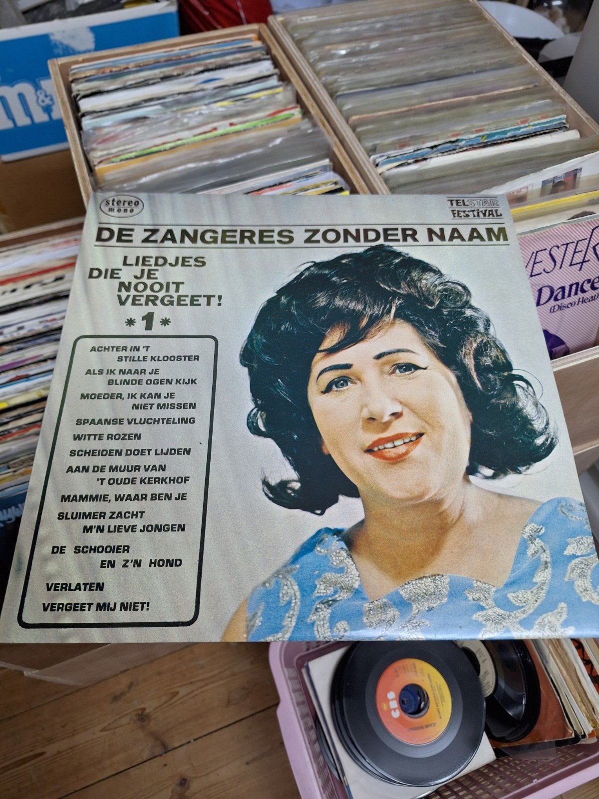 zangeres zonder naam telstar lp, Ophalen of Verzenden, Gebruikt, Overige formaten, Levenslied of Smartlap