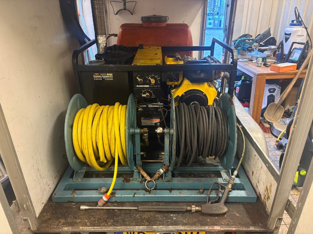 Hogedrukreiniger warmwater/stoom functie 250 bar, Ophalen, Gebruikt, Elektrisch, Met regelbare waterdruk
