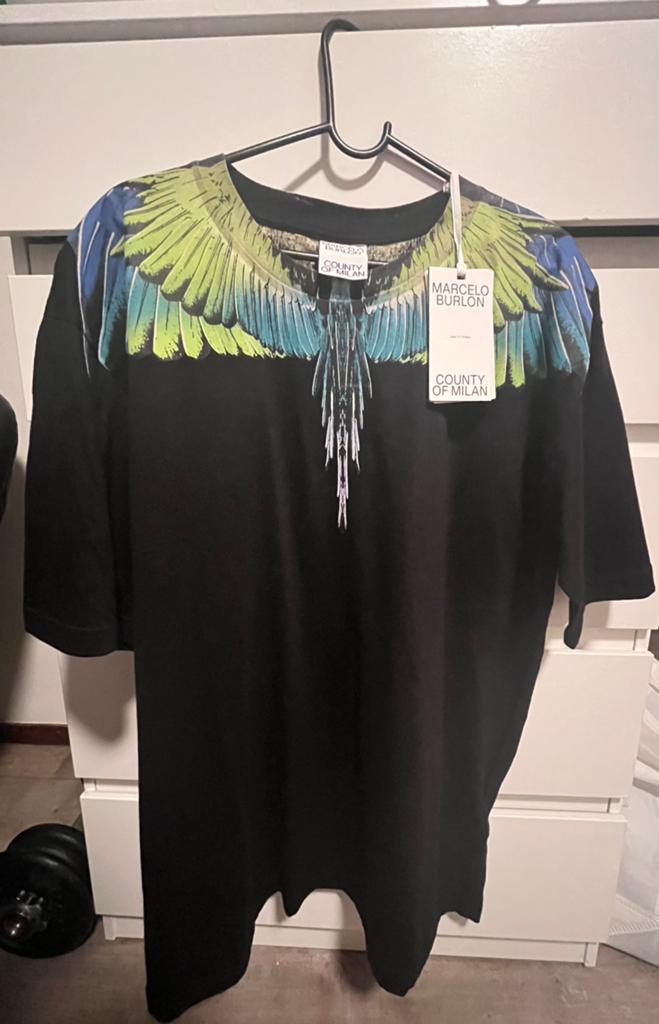 Marcelo Burlon Icon Wings T-shirt., Ophalen of Verzenden, Nieuw, Maat 56/58 (XL), Zwart