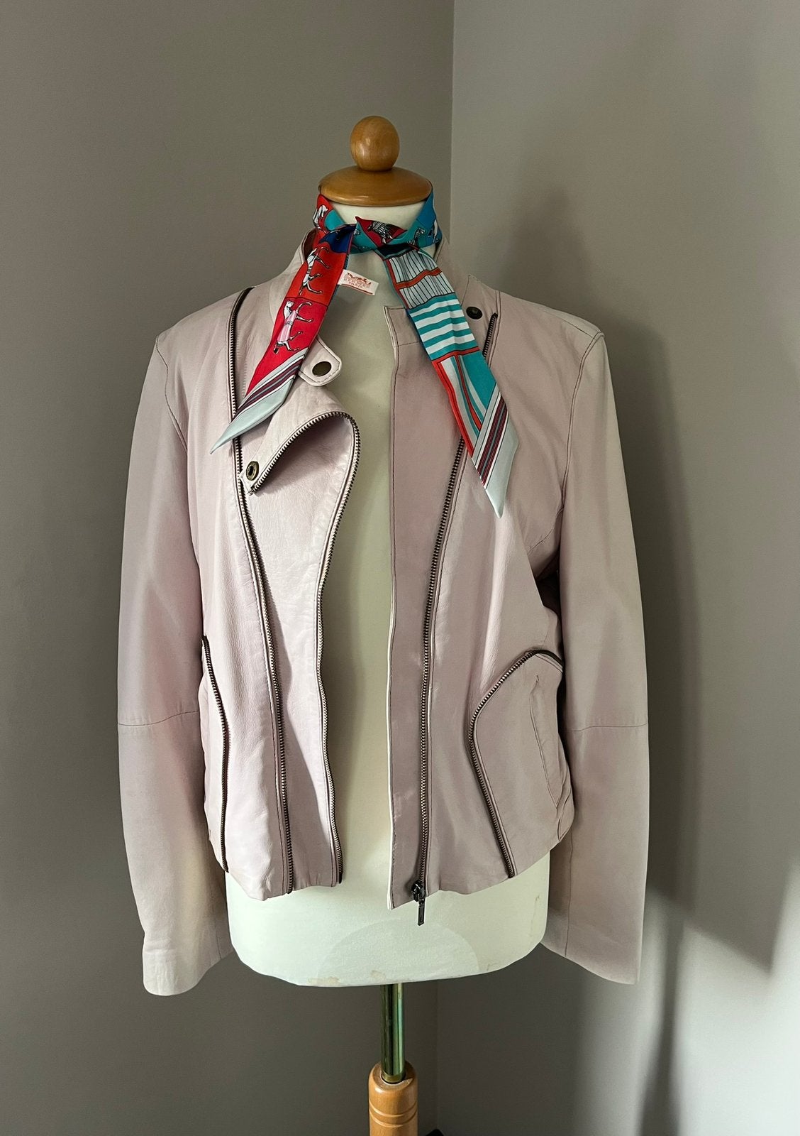 Nieuw! STROKE leren biker jasje lichtroze 38, Ophalen of Verzenden, Nieuw, Maat 38/40 (M), Roze