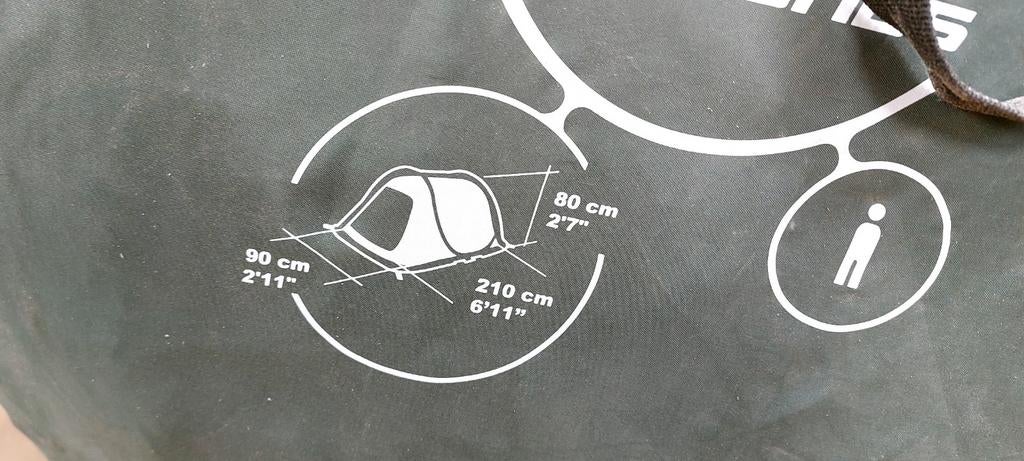 Quechua 2 Seconds Tent - 1 persoon, Caravans en Kamperen, Tenten, Ophalen