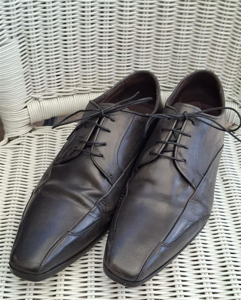 Alessandro di Roma, maat 45, donker grijs, heel mooi, Overige kleuren, Ophalen of Verzenden, Zo goed als nieuw, Veterschoenen