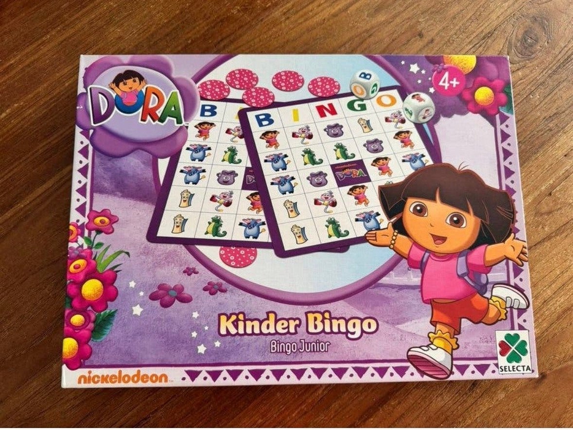 Dora de Explorer Kinder Bingo - Educatief Spel 4+, Drie of vier spelers, Ophalen of Verzenden, Gebruikt