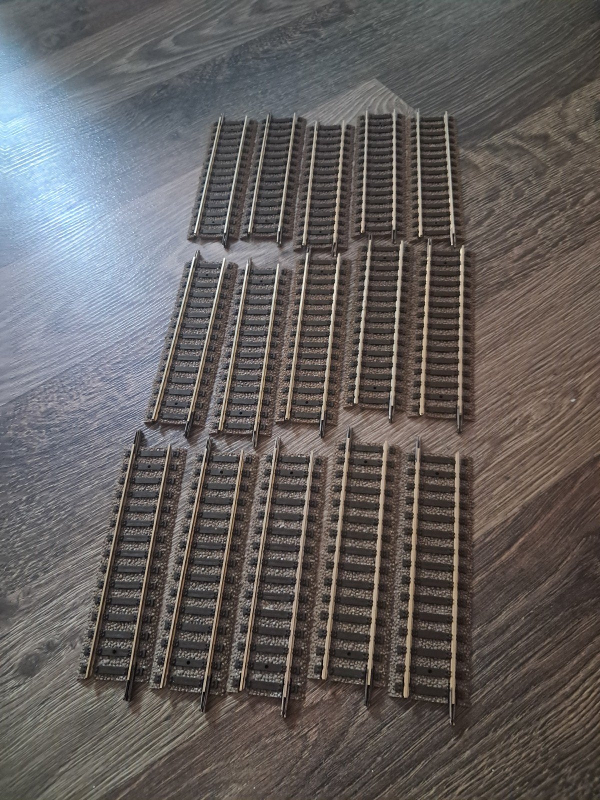 15x Fleischmann Profi Rails 6102 Recht Stukken, Gebruikt, Gelijkstroom, Fleischmann, Rails