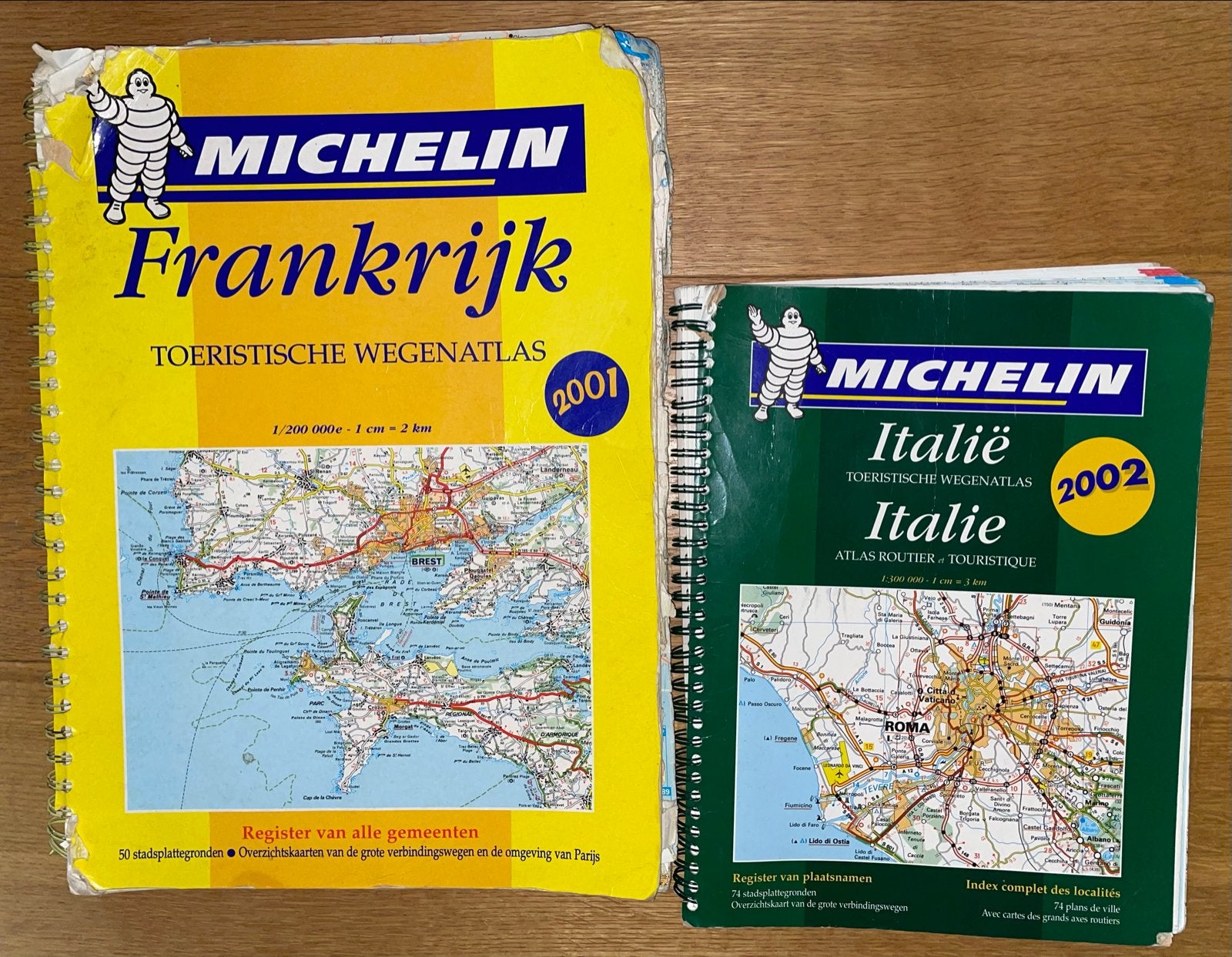 Michelin Wegenatlassen: Frankrijk 2001 & Italië 2002, Gelezen, Overige atlassen, 2000 tot heden, Europa Overig