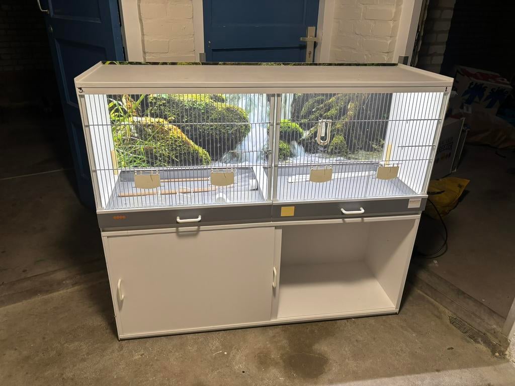 Bakker kooi + onderkast, Dieren en Toebehoren, Vogels | Hokken en Kooien, Ophalen, Zo goed als nieuw, Kunststof, Broedkooi of Kweekkooi