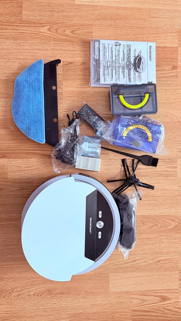 SilverCrest Robotstofzuiger met Dweilfunctie in Doos, Overige merken, Ophalen of Verzenden, Zo goed als nieuw, Robotstofzuiger
