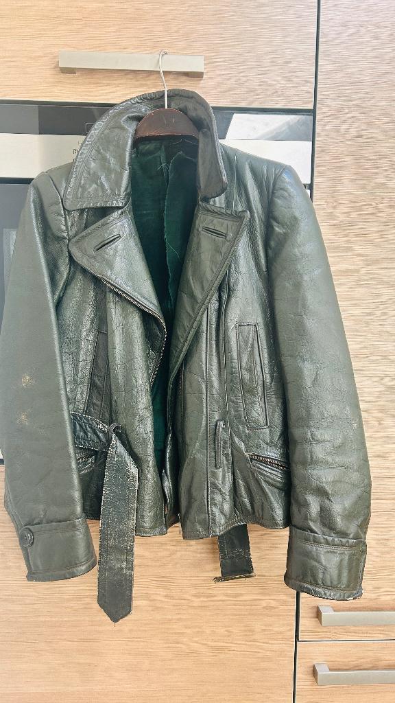 Leren jack vintage, Maat 38/40 (M), Ophalen of Verzenden, Onbekend, Jasje