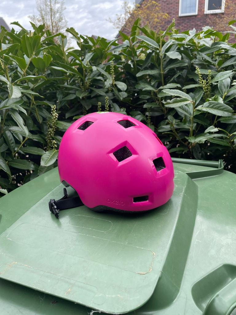 Oxelo roze helm meisje XS, Ophalen of Verzenden, Zo goed als nieuw, XS, Meisje