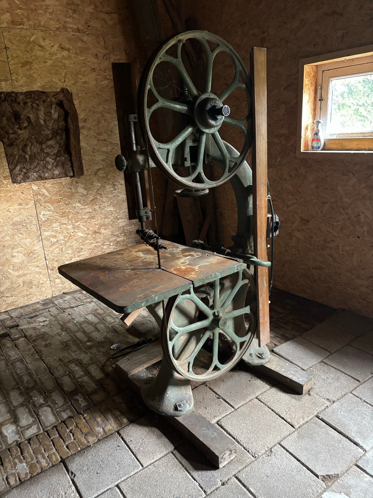 Antieke Lintzaag Stokvis - Industriële Blikvanger, Doe-het-zelf en Verbouw, Gereedschap | Zaagmachines, Ophalen, Gebruikt, Lintzaag
