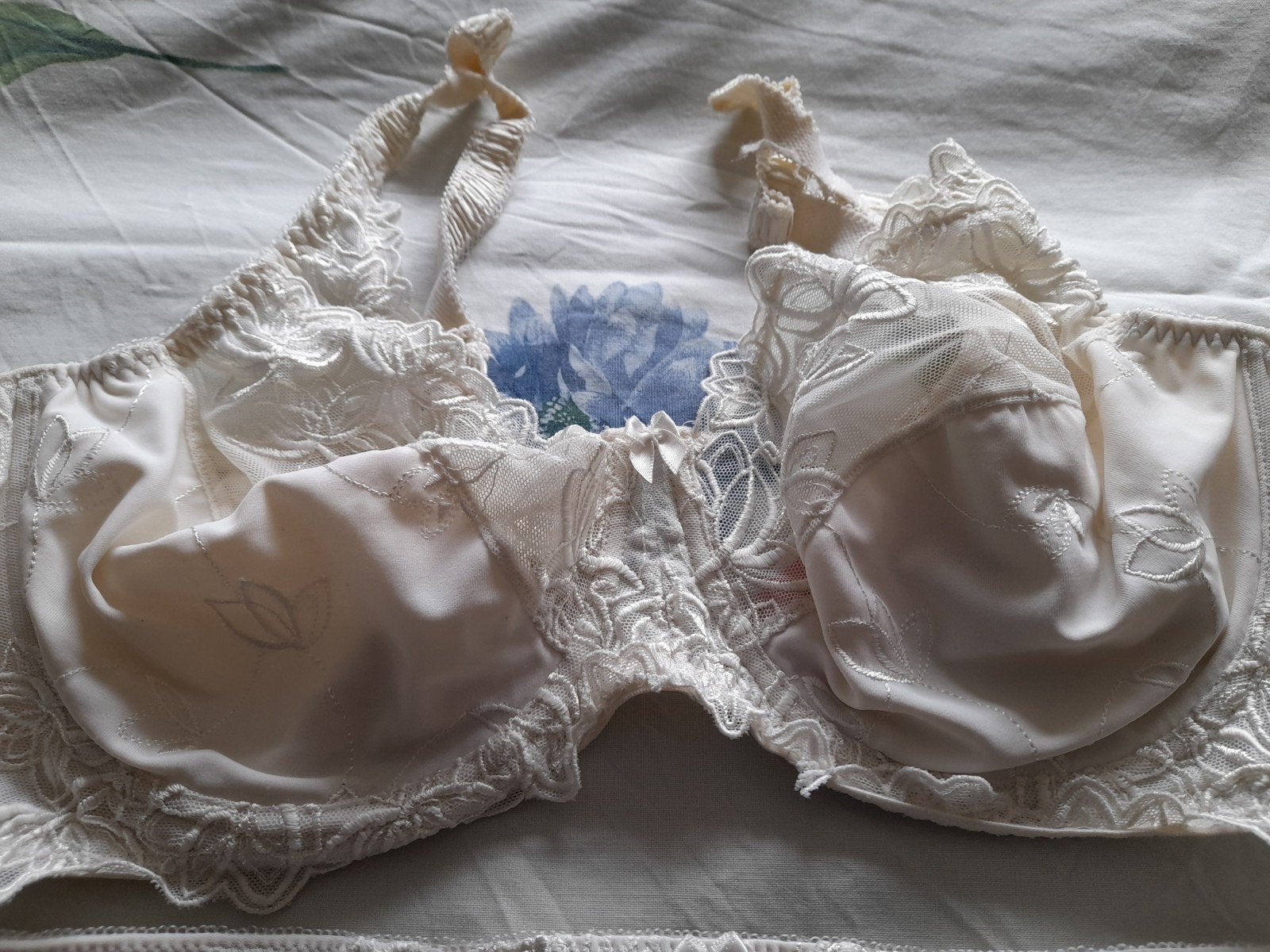 Hunkemöller Diva Lingeriesetje ZGAN 85D & Maat L, Hunkemöller, Verzenden, Wit, Setje